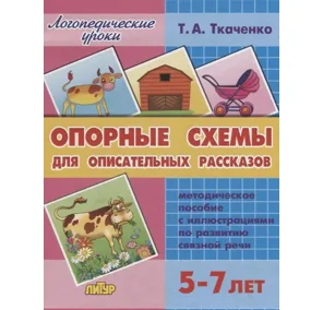 Опорные схемы для описательных рассказов, 5-7 лет