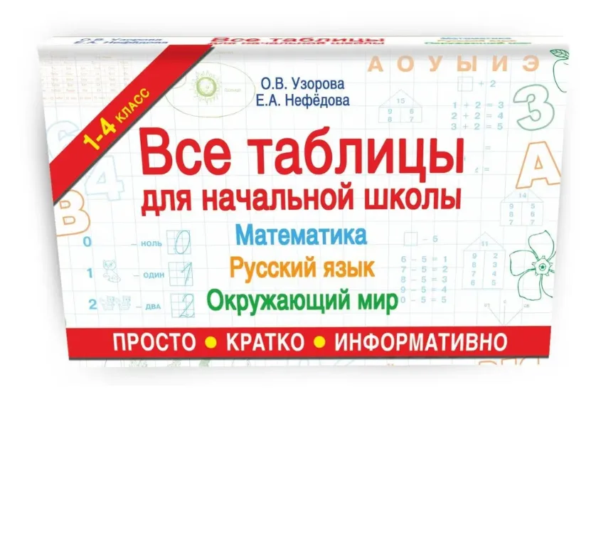 Все таблицы для начальной школы. Русский язык. Математика. Окружающий мир | Узорова Ольга Васильевна
