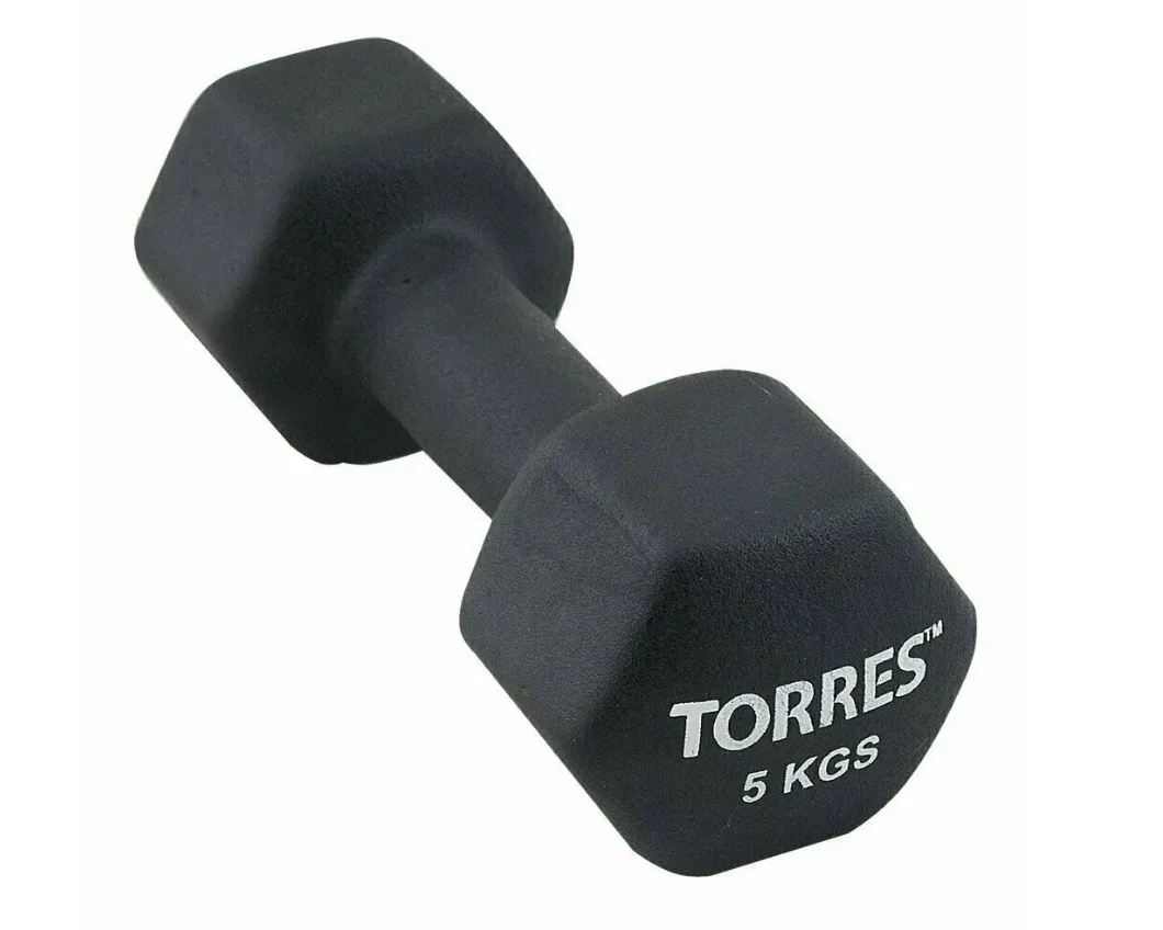 Гантель неопреновая Torres (5кг)