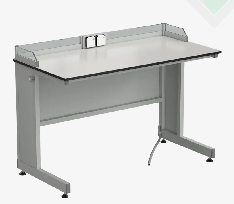 Стол ученический с бортиком и розетками 1200х600х840, раб. поверхность - LABGRADE