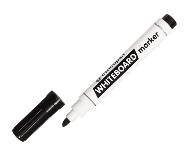 Маркер для доски, Centropen 8569, скошенный, 1.5-5.0 мм, чёрный