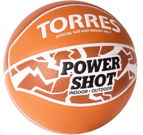 Мяч баскетбольный TORRES Power Shot, размер 7