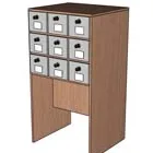 Картотека для читательских формуляров 12ящиков