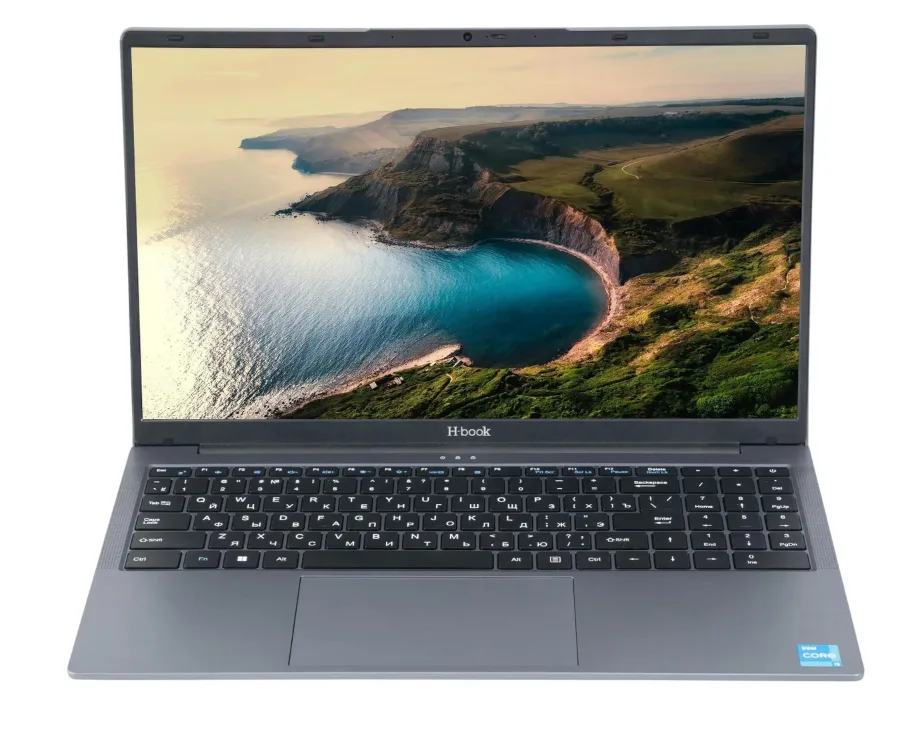 Ноутбук HORIZONT H-book 15IPK1 15.6", 2024, IPS, Intel Core i7 1255U 1.7ГГц, 10-ядерный, 16ГБ DDR4, 512ГБ SSD, Intel Iris Xe graphics, Windows 11 Pro (для ознакомления), серый [t74e4wg]