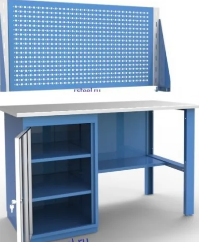 Верстак ВМ.(Корпус RAL 5015 синий Двери RAL