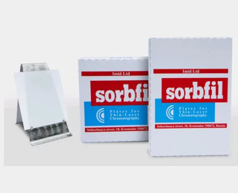 Пластины для тонкослойной хроматографии "Sorbfil" ПТСХ-АФ-В 10*15, 50шт/уп