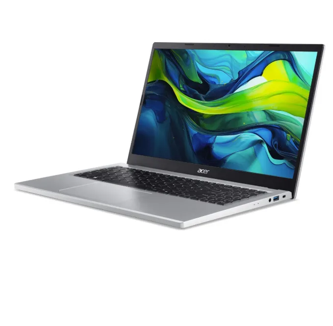 Ноутбук Acer Aspire Go AG15-31P-C1HS 15.6", IPS, Intel N100 0.8ГГц, 4-ядерный, 8ГБ LPDDR5, 512ГБ SSD, Intel UHD Graphics, без операционной системы, серебристый [nx.kx5cd.004]