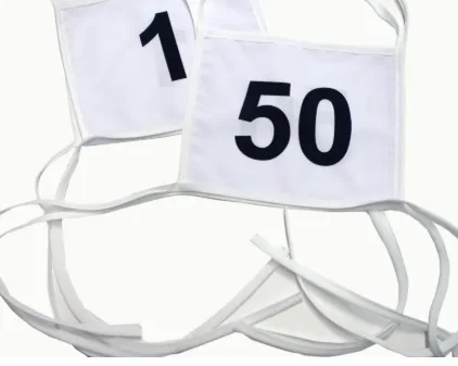 Стартовые номера для соревнований, нагрудные номера с нумерацией, 50 шт.