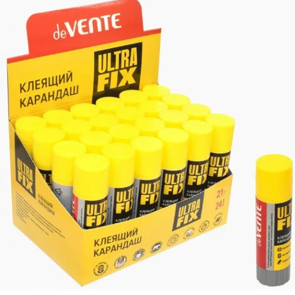 Клей карандаш 21гр PVA Ultra Fix 4042041 deVente 24/648