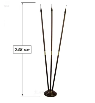 Подставка деревянная с основанием блин (крг), 2,2 м, 3 штока