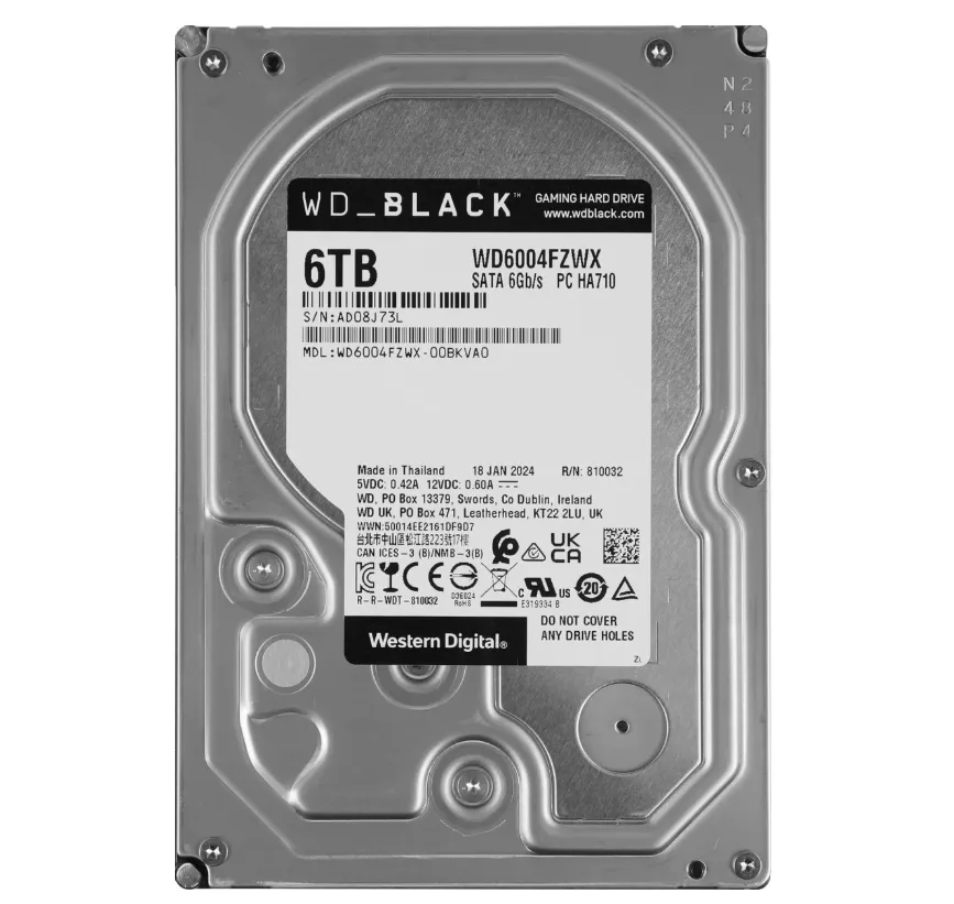 6 ТБ Жесткий диск WD Black [WD6004FZWX]