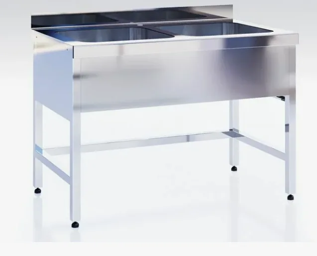 Ванна моечная двухсекционная — сварная мойка мм -1200х600х850