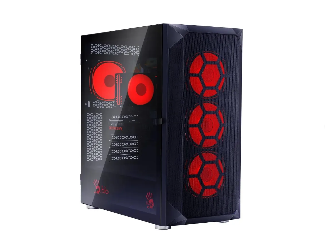 Компьютер BLOODY BD-PC RB65C2 AMD Ryzen 5 7500F, DDR4 16ГБ, 1ТБ(SSD), NVIDIA GeForce RTX 4060 - 8 ГБ, Windows 11 Home, черный