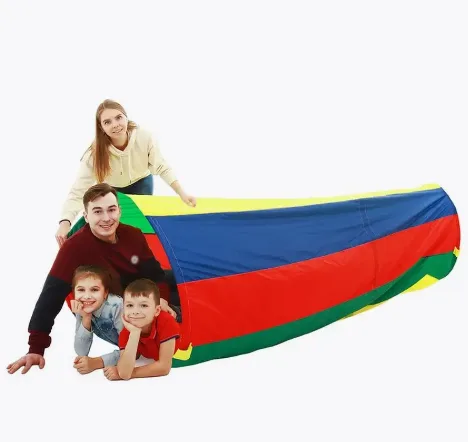 Тоннель для эстафет, d 90 см, длина 3 м, 2 кольца, цвета микс