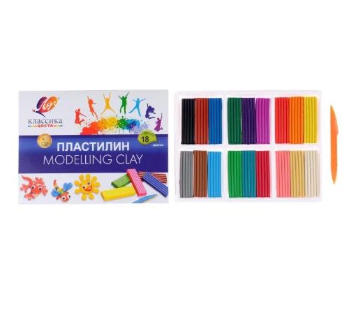 Пластилин 18 цветов
