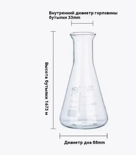 Колба коническая 300 мл
