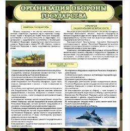Стенд Организация обороны государства 800х900мм