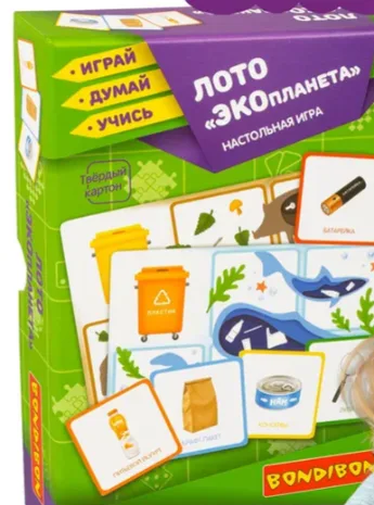Настольная игра лото детское ЭКОпланета