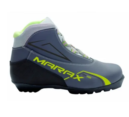 Ботинки лыжные MARAX MXN-300 NNN NEW (37, Серый - салатовый)