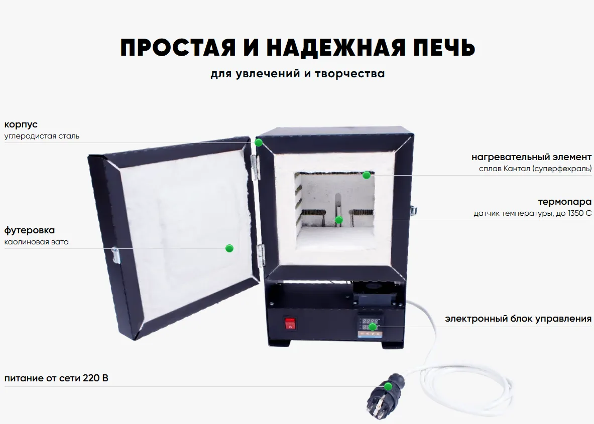 Муфельная печь СПУТНИК