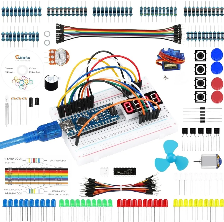 Набор для разработки с электронными компонентами на базе Arduino-совместимого контроллера Nano