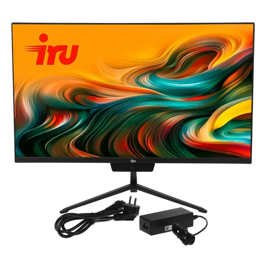 23.8" Моноблок iRU Full HD, Intel Core i3 1220P, 8ГБ DDR4, 256ГБ SSD, Windows 11 Pro, черный
