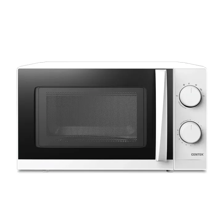 Микроволновая печь Centek СВЧ 700W 20 л, открывание дверцы ручкой, таймер 30 мин White