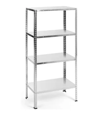 Стеллаж металлический 120х60х30 см, болтовой, 4 полки