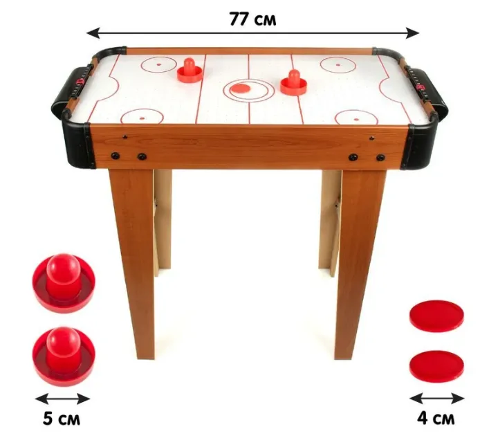 Игровой стол "Аэрохоккей", 77х37х67см, дерево