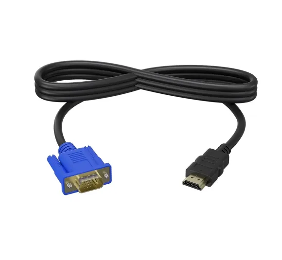 Кабель-соединитель HDMI-VGA, 1,8 м, Черный