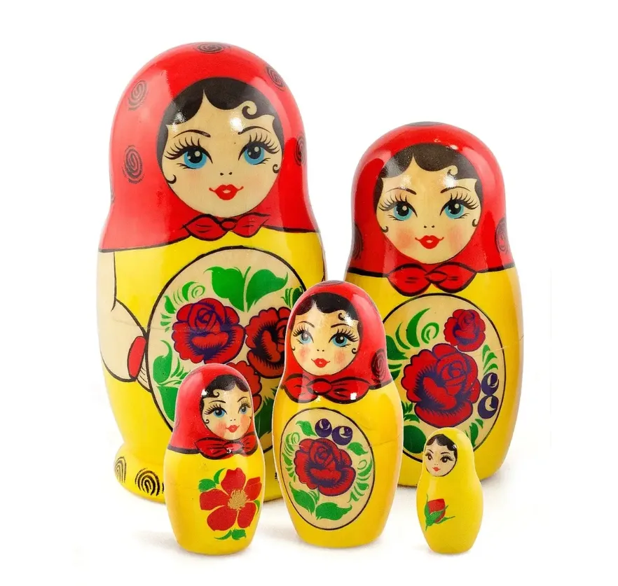 Матрёшка деревянная 5 мест