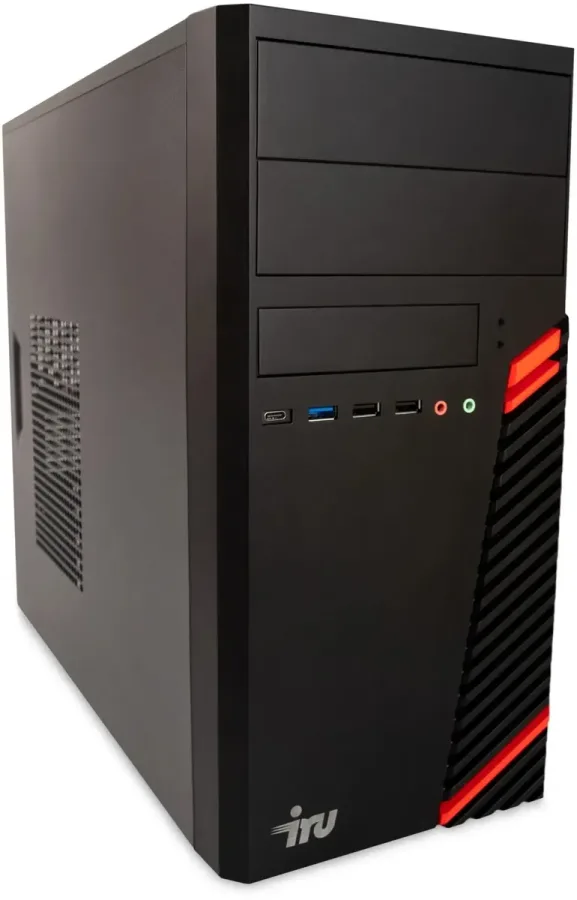 Компьютер iRU Office Intel Core i3 12100, DDR4 8ГБ, 256ГБ(SSD), Intel UHD Graphics 730, Windows 11 Pro, черный