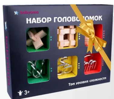 Головоломки 6 шт для детей