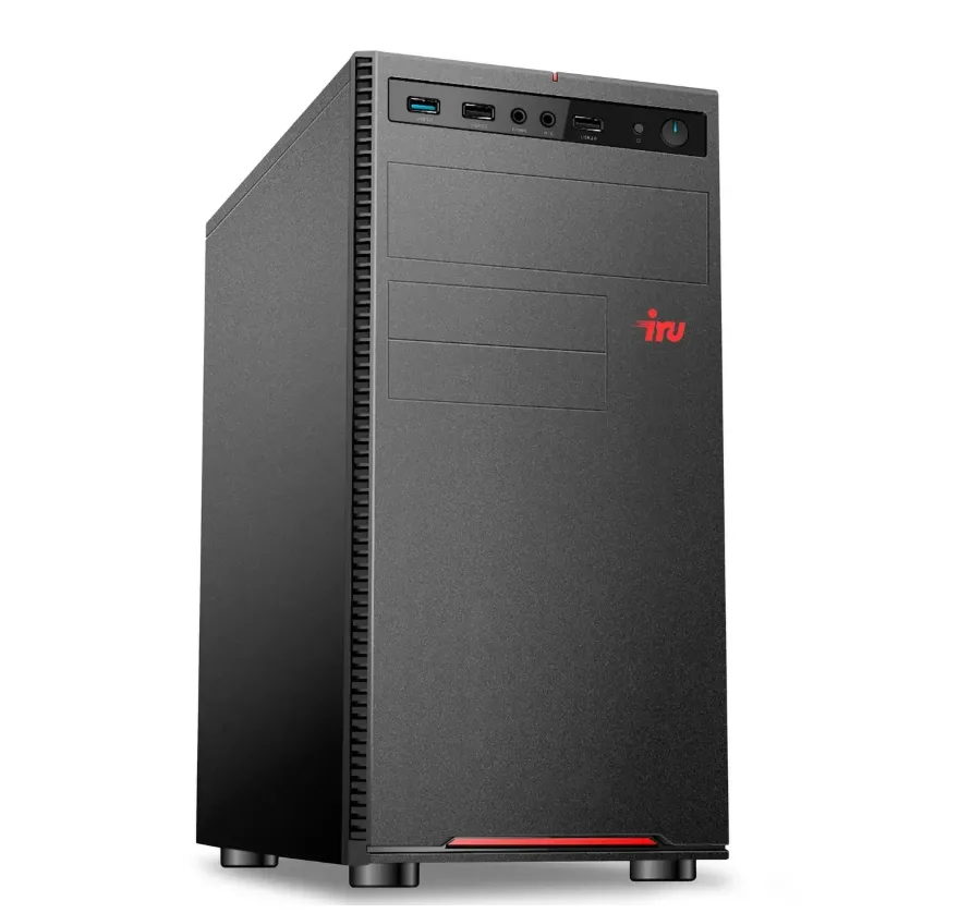 Компьютер iRU Intel Core i5 12400, DDR4 16ГБ, 512ГБ(SSD), Intel UHD Graphics 730, FreeDOS, черный