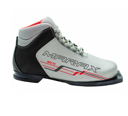 Ботинки лыжные MARAX МX - 75 NEW (47, Серебро - черный)