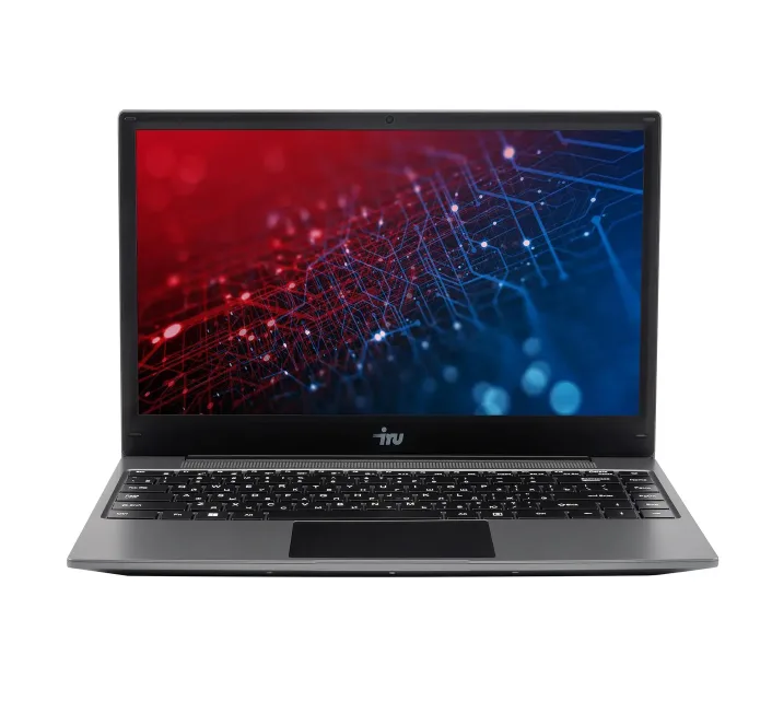 Ноутбук iRU 14", IPS, AMD Ryzen 5 7430U 2.3ГГц, 6-ядерный, 16ГБ 256ГБ SSD, AMD Radeon Graphics, FreeDOS, серый