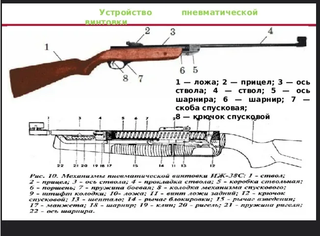 Стенд устройство пневматической винтовки
