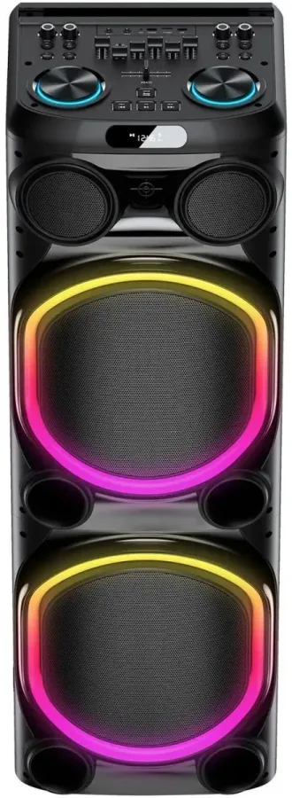 Музыкальный центр Supra SMB-1000, 150Вт, с караоке, Bluetooth, FM, USB, SD, черный