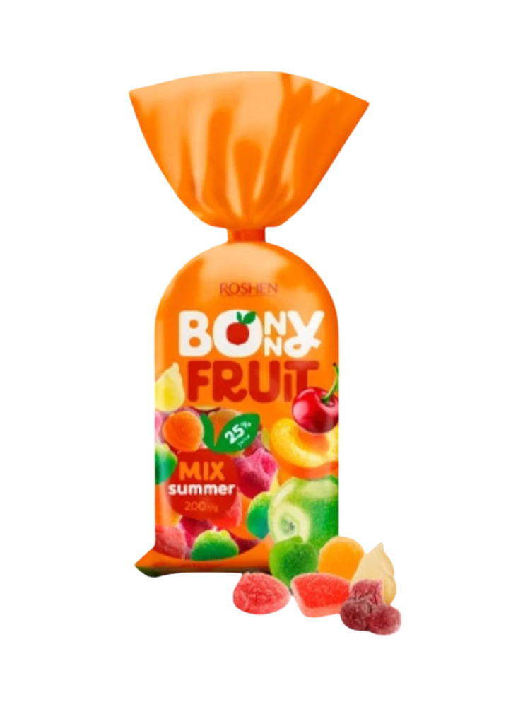 Желейные конфеты Bonny-Fruit летний микс 200г /18шт