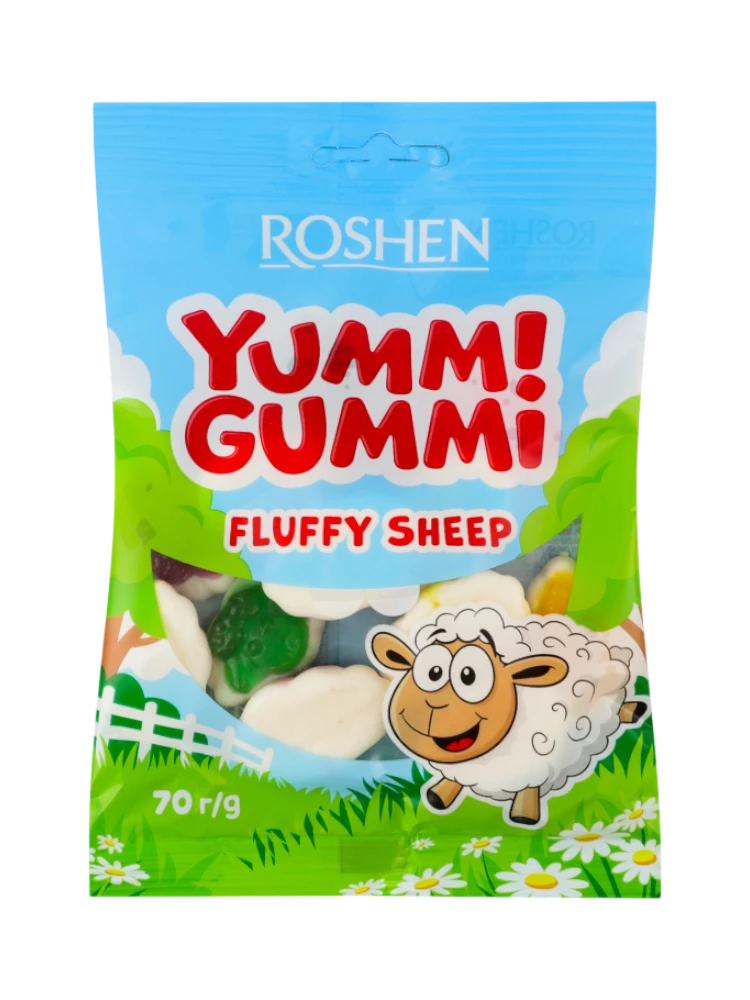 Желейные конфеты Yummi Gummi Fluffy Sheep 70г /22шт