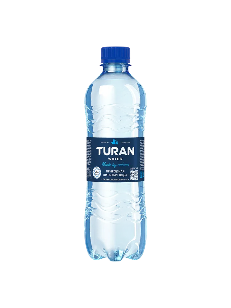 ВОДА TURAN 0.5Л ЛЕГКАЯ ВОДА ГАЗ