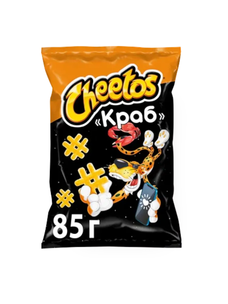 КУКУРУЗНЫЕ СНЕКИ CHEETOS 85Г КРАБ