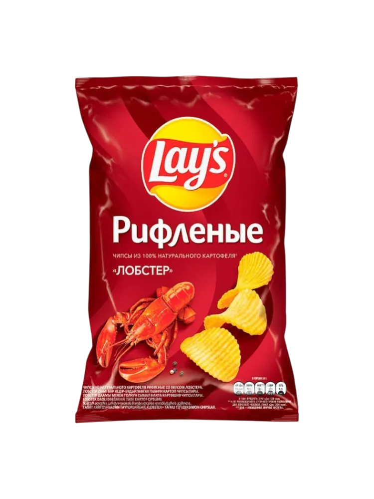 ЧИПСЫ LAYS ЛОБСТЕР РИФЛЕНН 140Г 