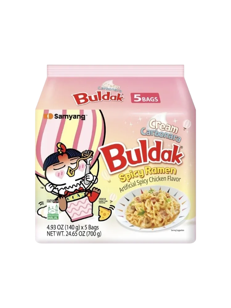 Рамен Samyang buldak cream carbonara без бульона 5х140 г