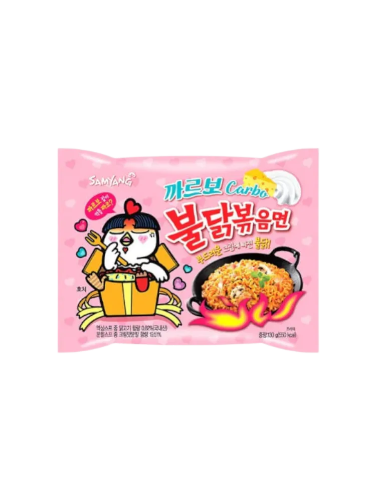 SAMYANG Buldak Bokkeum Myeon Carbonara Острый Куриный Рамен со Вкусом Карбонара