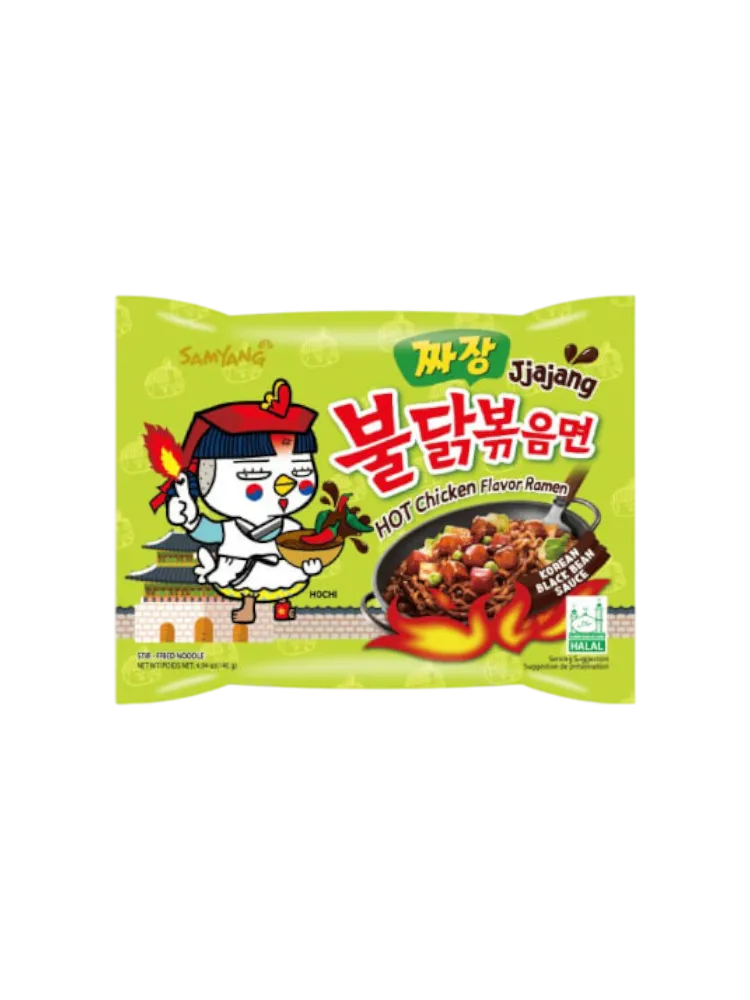 Лапша рамен очень острая Бульдак Jjajang Samyang