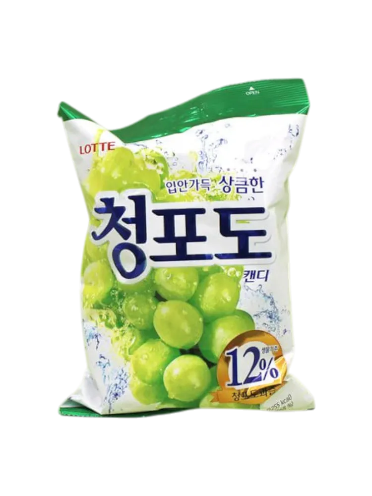ЛЕДЕНЦОВАЯ КАРАМЕЛЬ «ЗЕЛЁНЫЙ ВИНОГРАД» GREEN GRAPE LOTTE