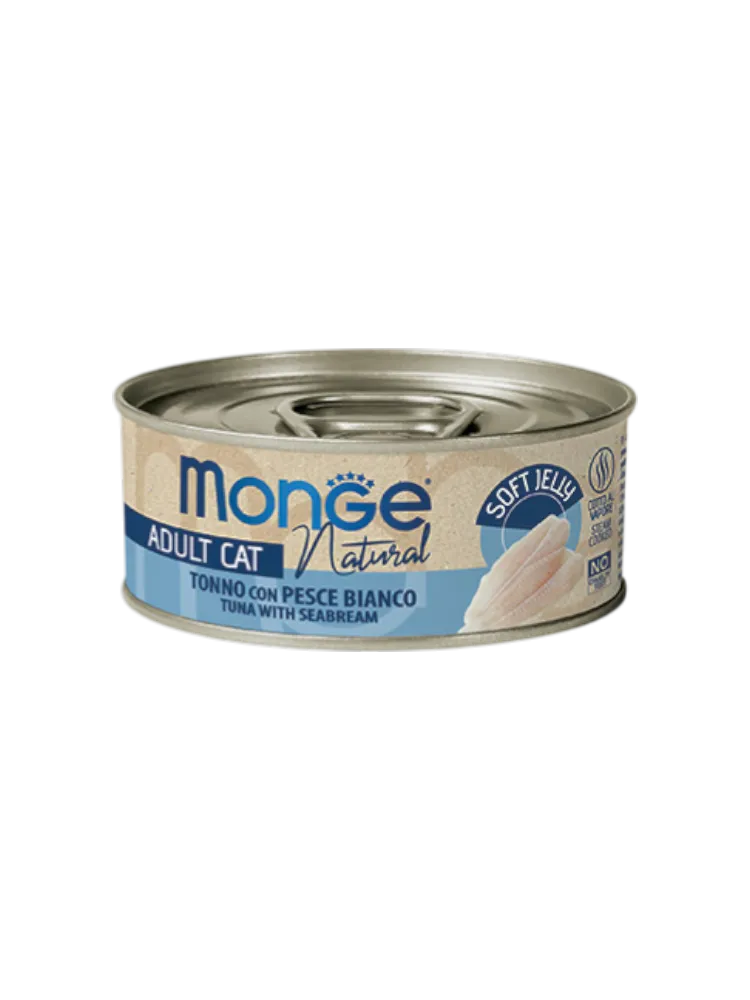 Monge Natural tuna with seabream in Jelly паштет для кошек 80гр