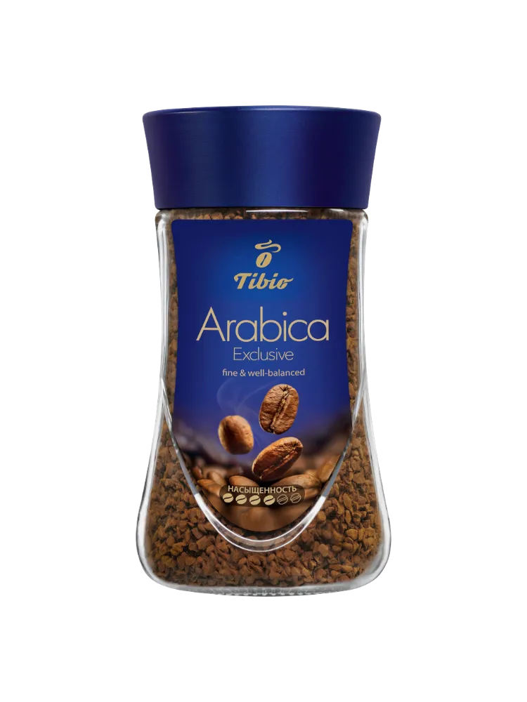 КОФЕ TIBIO ARABICA EXCLUSIVE 190Г РАСТВОРИМЫЙ СТ/Б