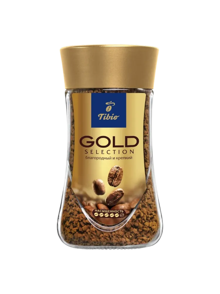 КОФЕ TIBIO GOLD SELECTION 190Г РАСТВОРИМЫЙ СТ/Б